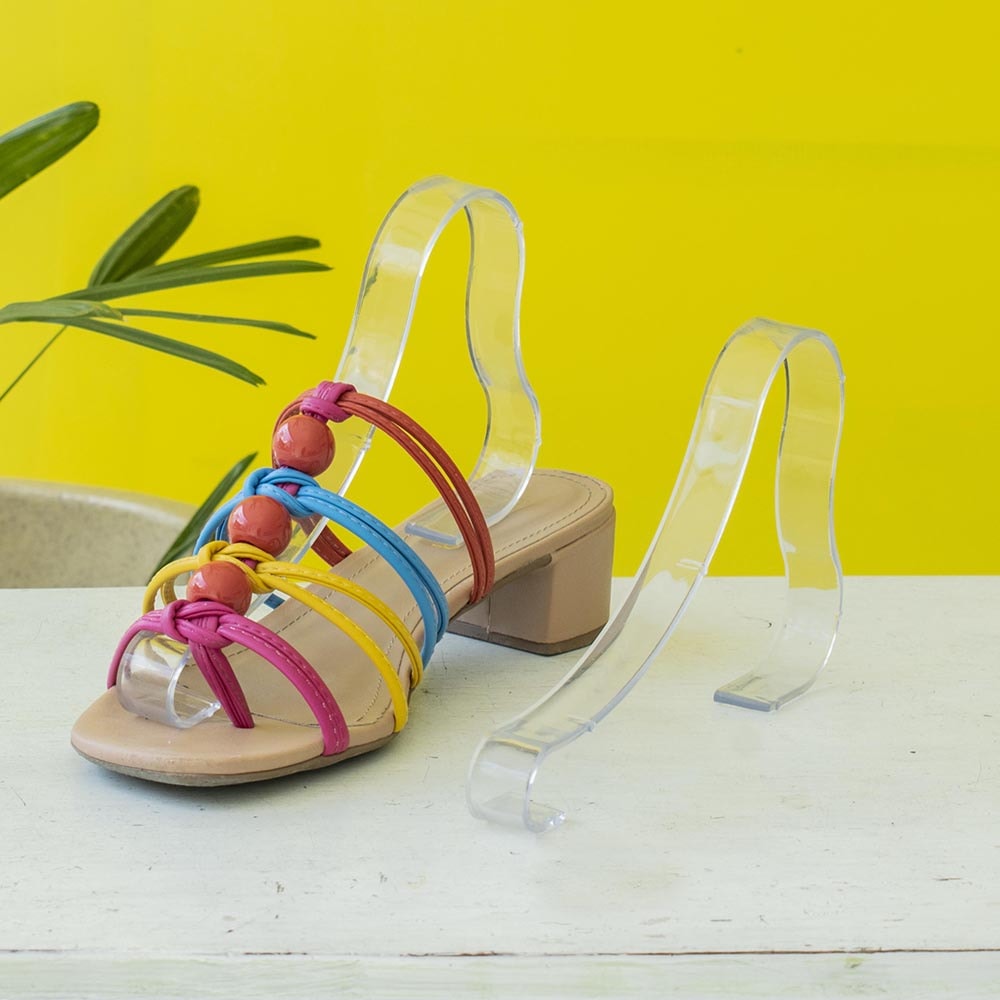 Expositor em Acrílico para Sandálias - Par Expositor em Acrílico para Sandálias - Par