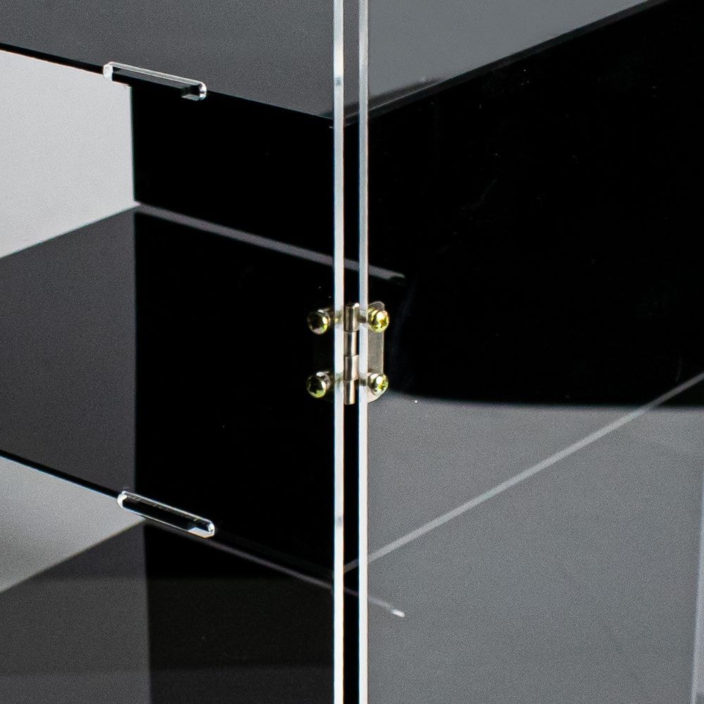 Expositor em Acrílico Preto Grande Expositor em Acrílico Preto Grande