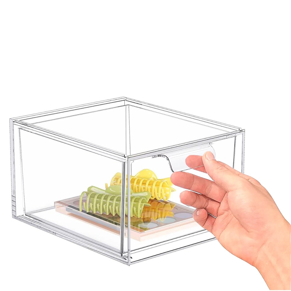 Gaveta Individual Organizadora em Acrílico Empilhável