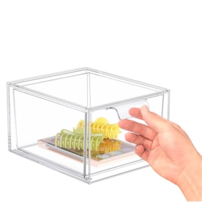 Gaveta Individual Organizadora em Acrílico Empilhável