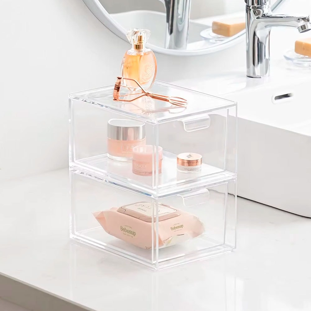 Gavetas Organizadoras em Acrílico Empilhável Gavetas Organizadoras em Acrílico Empilhável