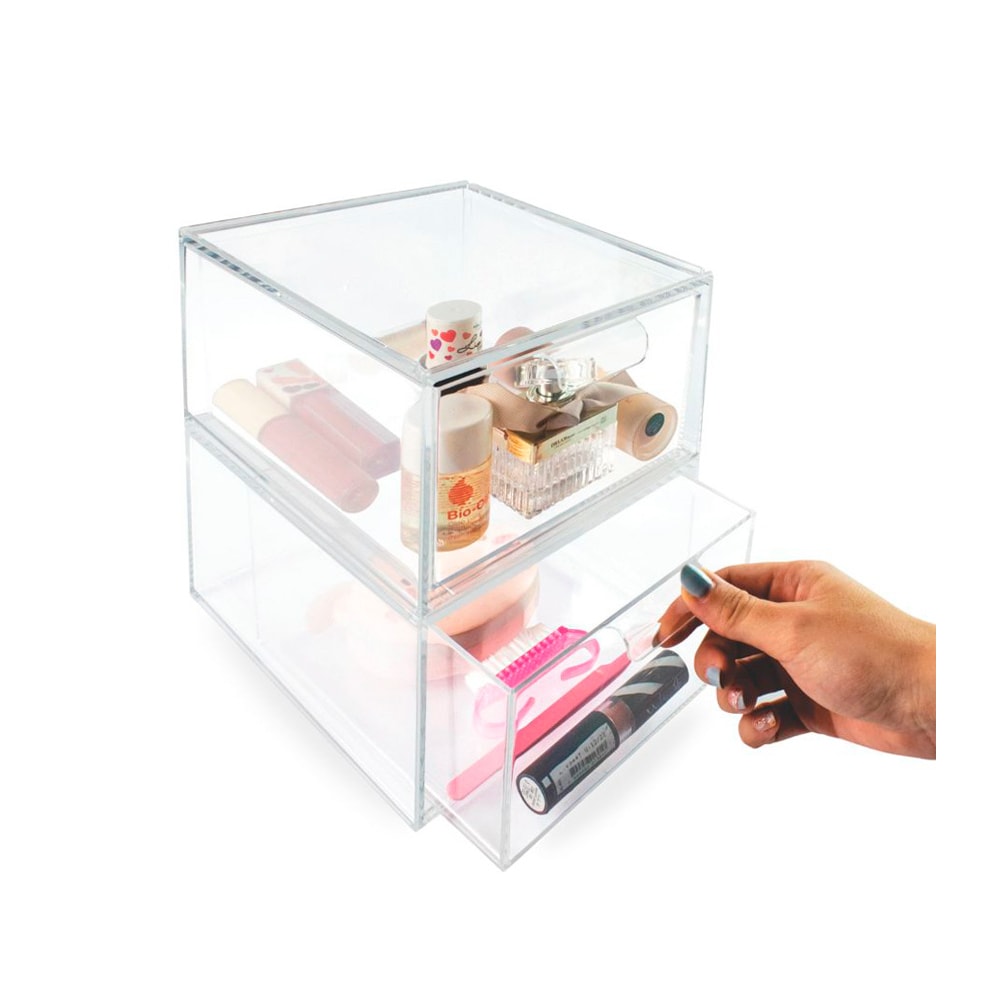 Gavetas Organizadoras em Acrílico Empilhável Gavetas Organizadoras em Acrílico Empilhável