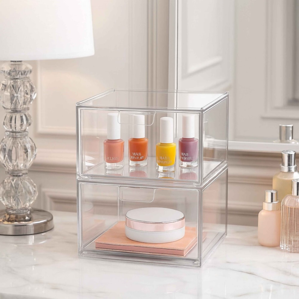 Gavetas Organizadoras em Acrílico Empilhável Gavetas Organizadoras em Acrílico Empilhável