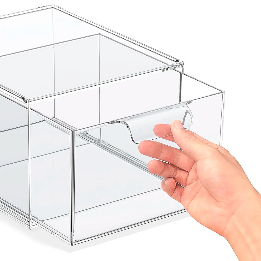 Gavetas Organizadoras em Acrílico Empilhável Gavetas Organizadoras em Acrílico Empilhável