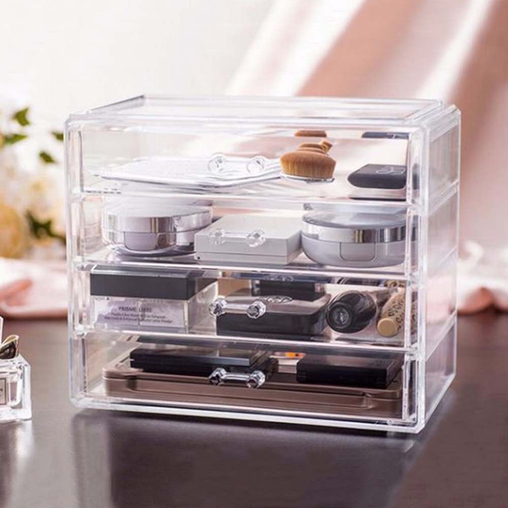 Gaveteiro em Acrílico - 4 gavetas Gaveteiro em Acrílico - 4 gavetas