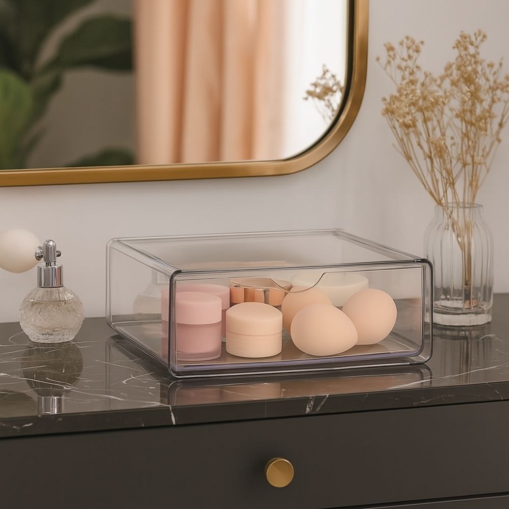 Gaveteiro Organizador de Cosméticos 1 Gaveta Gaveteiro Organizador de Cosméticos 1 Gaveta