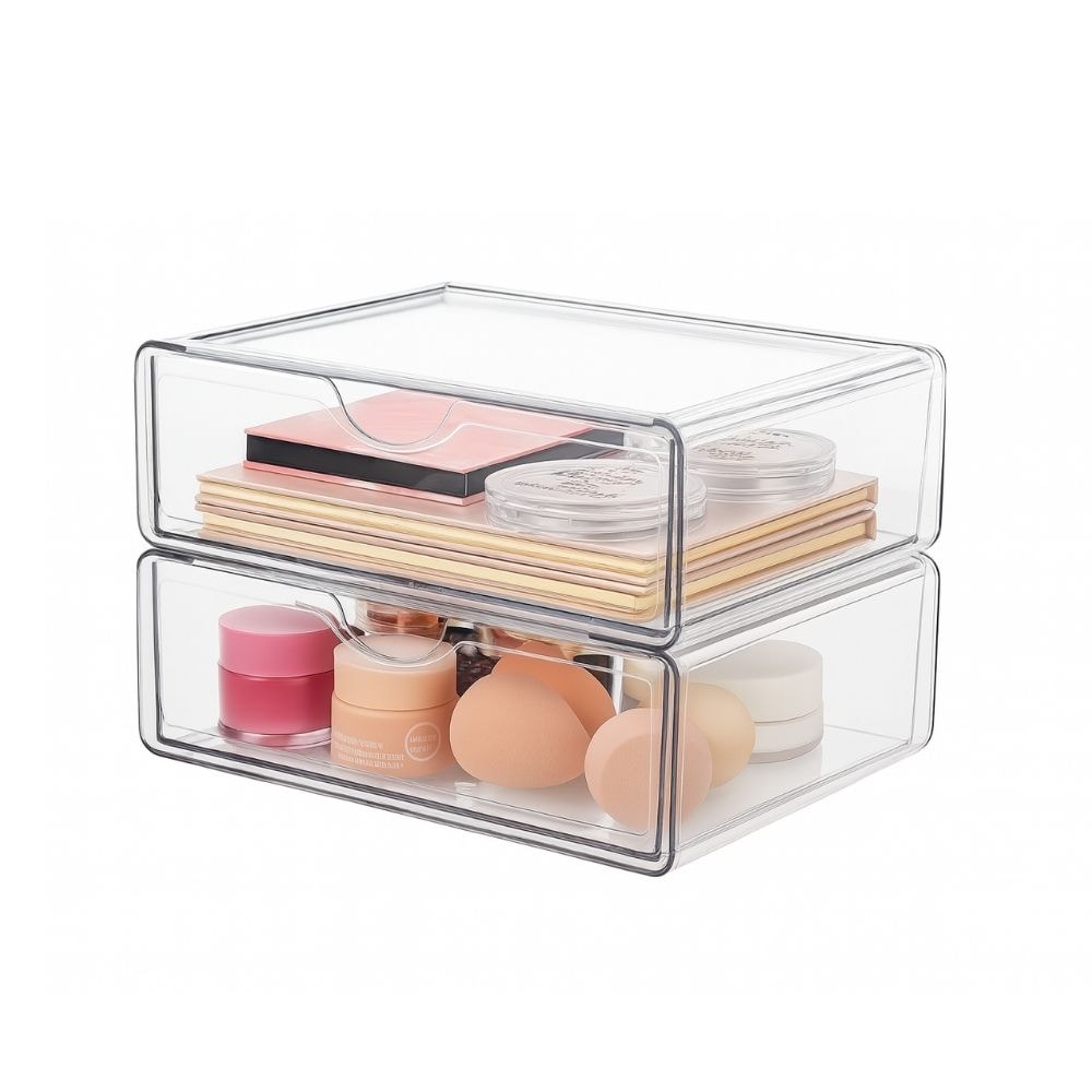 Gaveteiro Organizador de Cosméticos 2 Gavetas Gaveteiro Organizador de Cosméticos 2 Gavetas