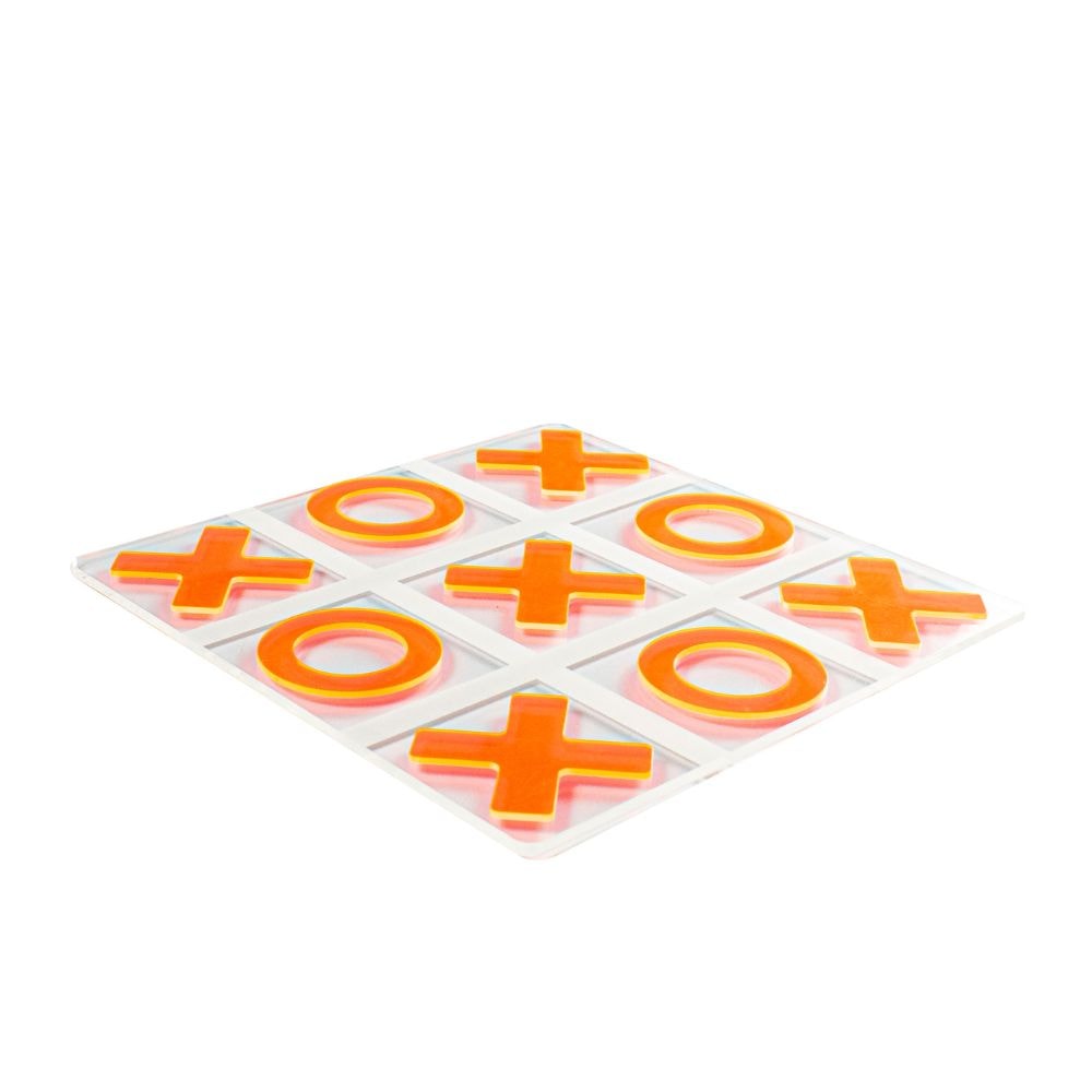 Jogo da Velha com Tabuleiro em Acrílico Jogo da Velha com Tabuleiro em Acrílico