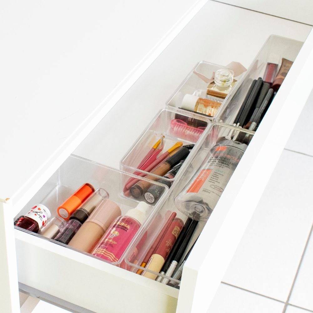 Kit 5 Divisórias Organizadoras Multiuso Grandes para Gavetas Kit 5 Divisórias Organizadoras Multiuso Grandes para Gavetas