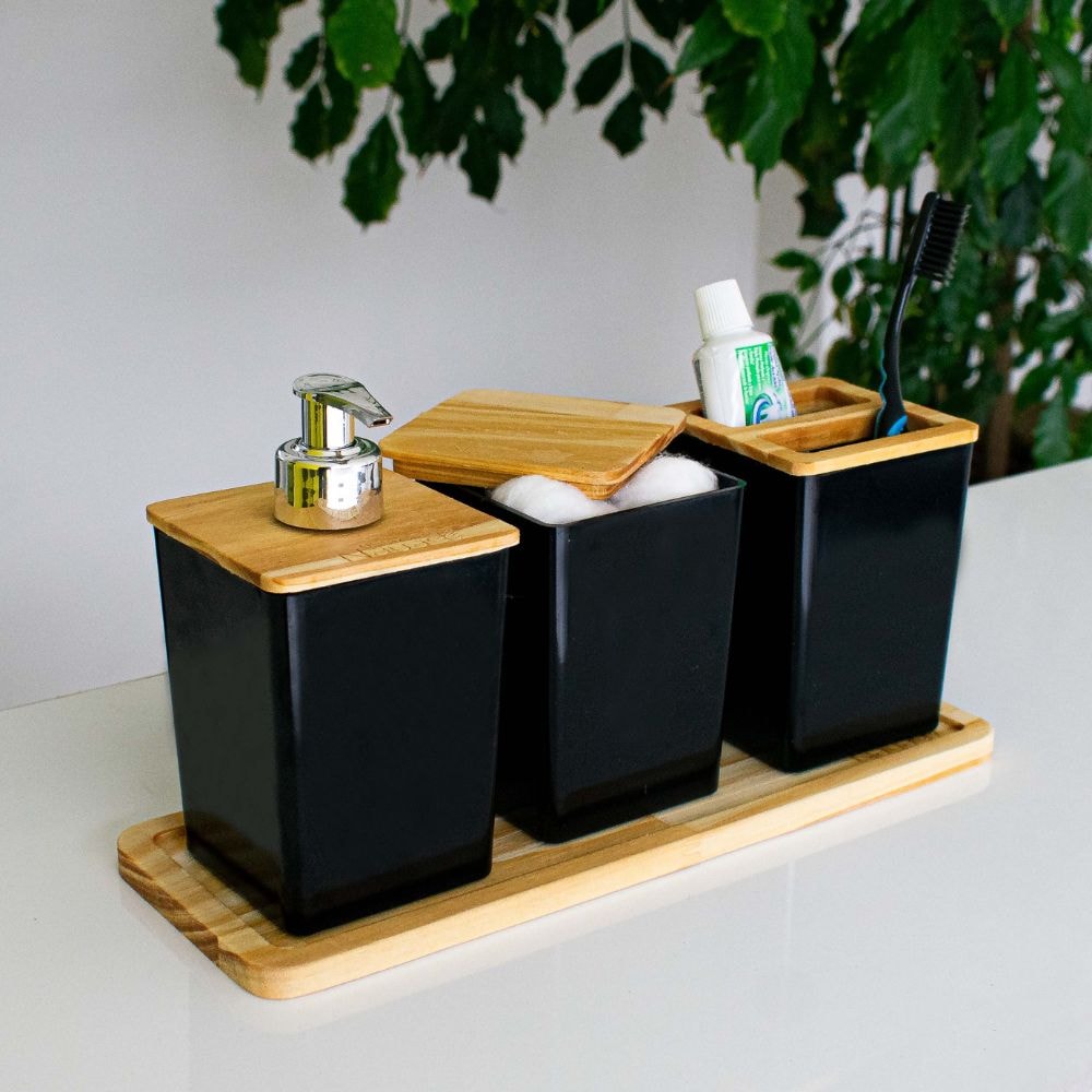 Kit Luxo para Banheiro 3 Peças Kit Luxo para Banheiro 3 Peças