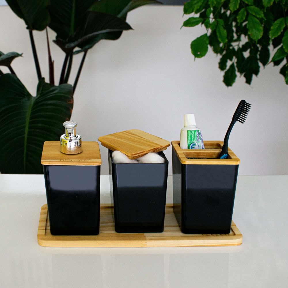 Kit Luxo para Banheiro 3 Peças Kit Luxo para Banheiro 3 Peças