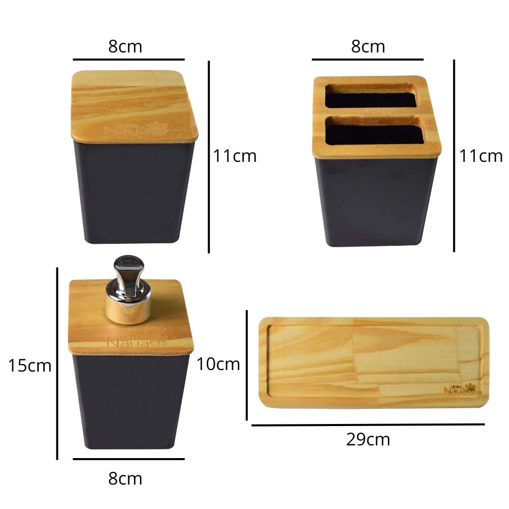 Kit Luxo para Banheiro 3 Peças Kit Luxo para Banheiro 3 Peças