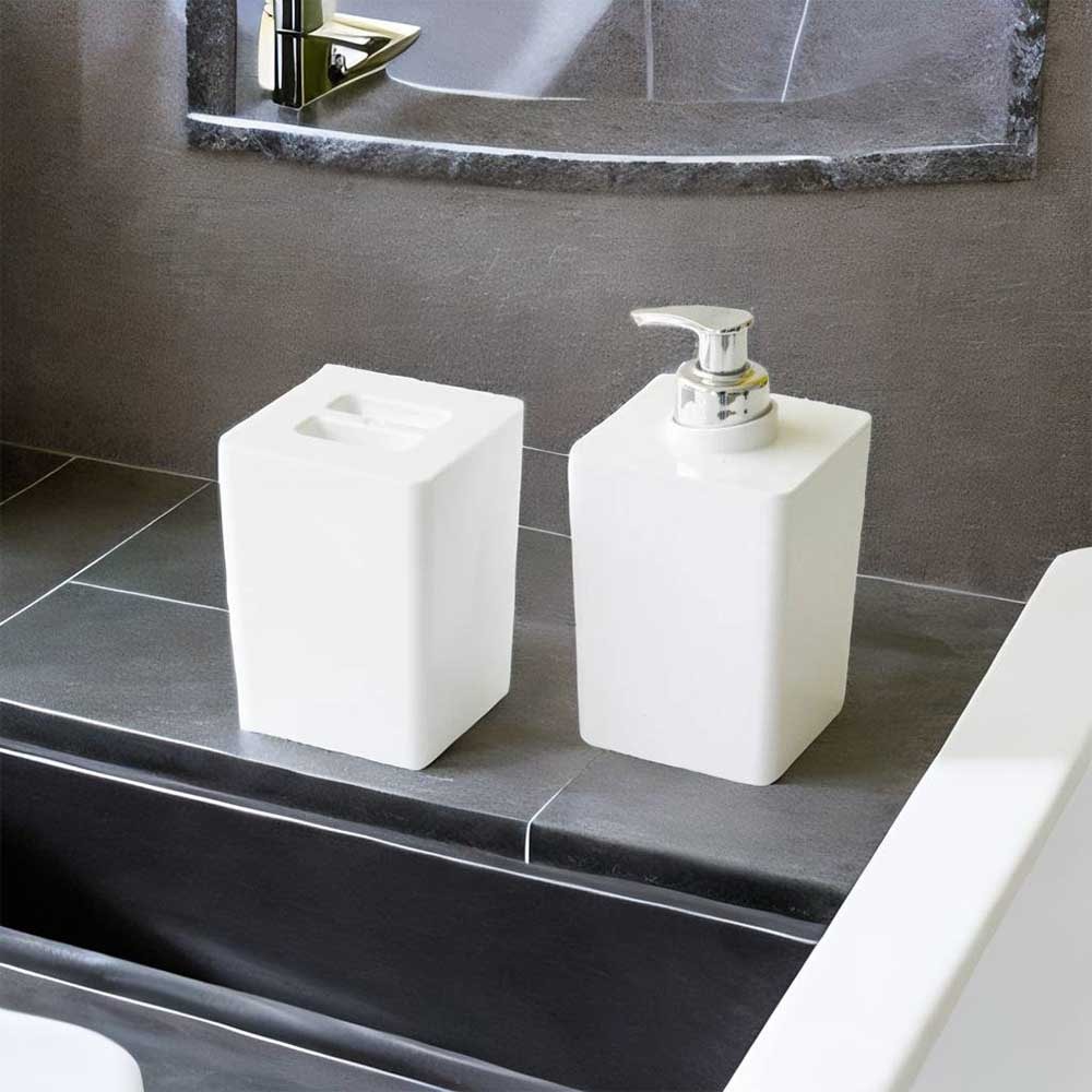 Kit Porta Sabonete Liquido e Porta Cotonete e Algodão Kit Porta Sabonete Liquido e Porta Cotonete e Algodão