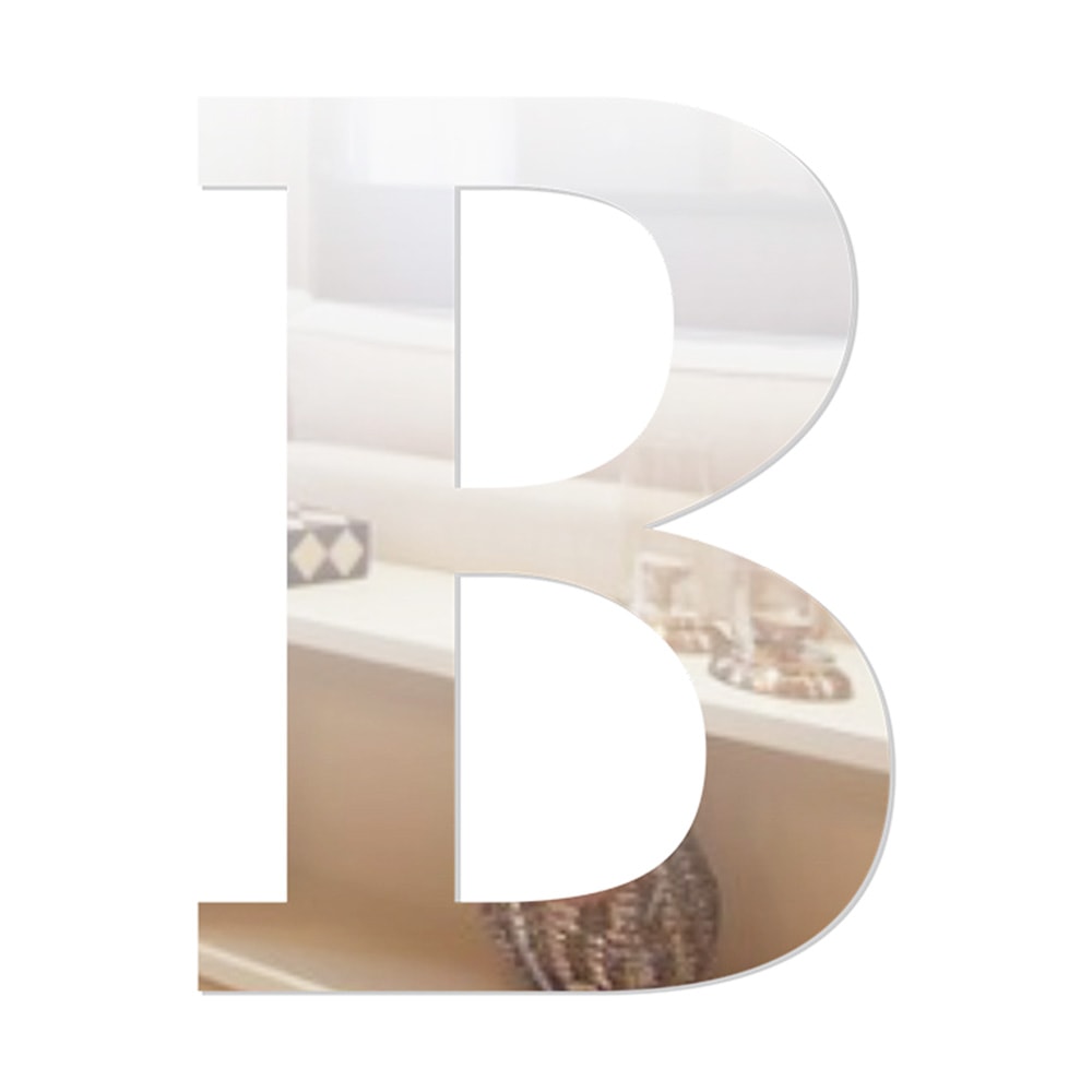 Letra em Acrílico Espelhado - B Letra em Acrílico Espelhado - B