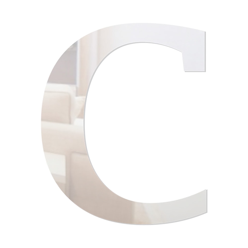 Letra em Acrílico Espelhado - C Letra em Acrílico Espelhado - C