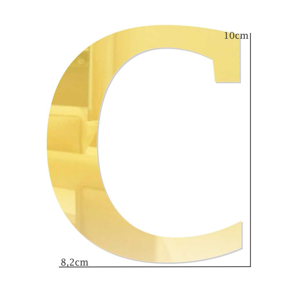Letra em Acrílico Espelhado - C Letra em Acrílico Espelhado - C