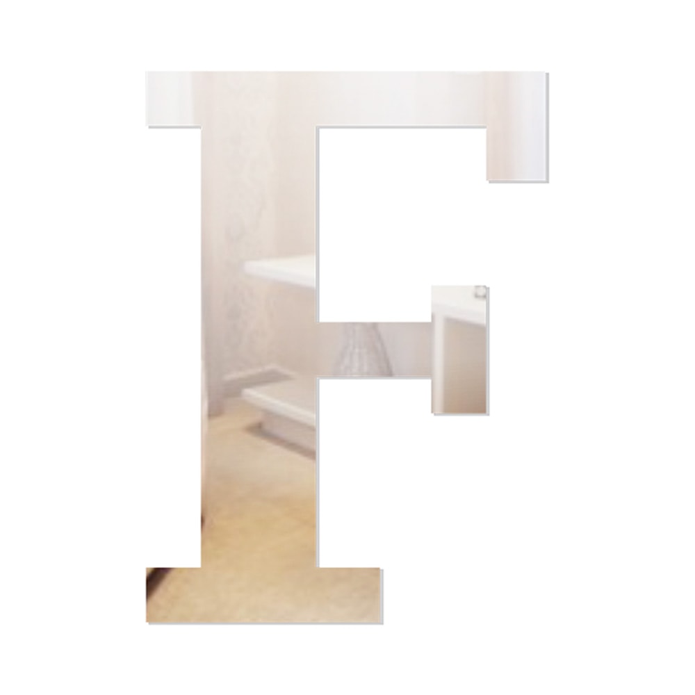 Letra em Acrílico Espelhado - F Letra em Acrílico Espelhado - F