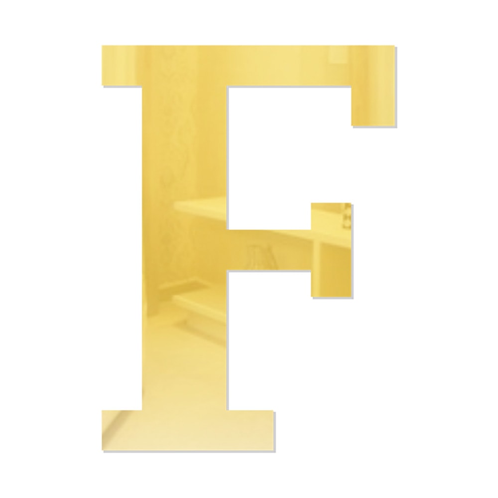 Letra em Acrílico Espelhado - F Letra em Acrílico Espelhado - F