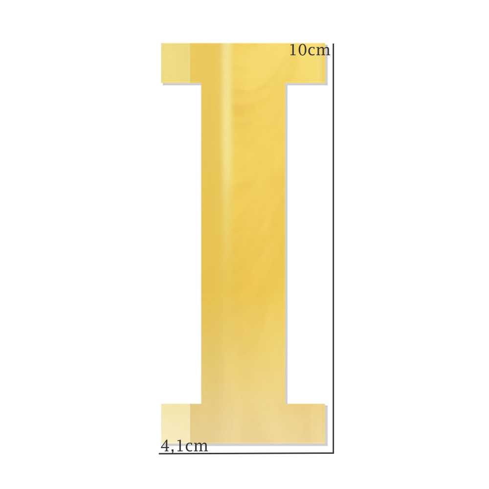 Letra em Acrílico Espelhado - I Letra em Acrílico Espelhado - I