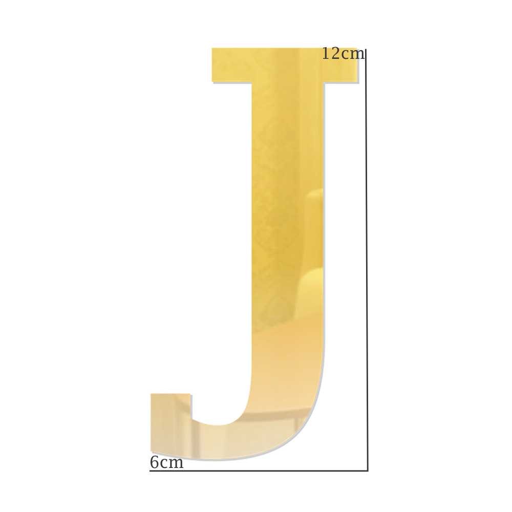 Letra em Acrílico Espelhado - J Letra em Acrílico Espelhado - J