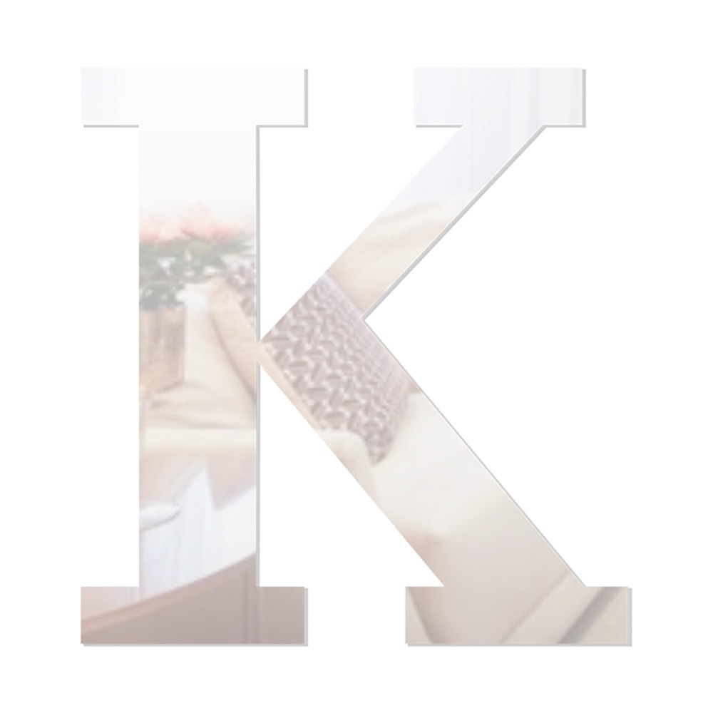 Letra em Acrílico Espelhado - K Letra em Acrílico Espelhado - K