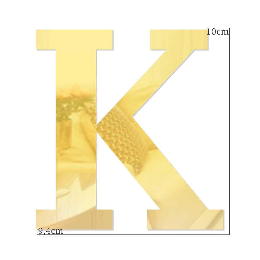 Letra em Acrílico Espelhado - K Letra em Acrílico Espelhado - K