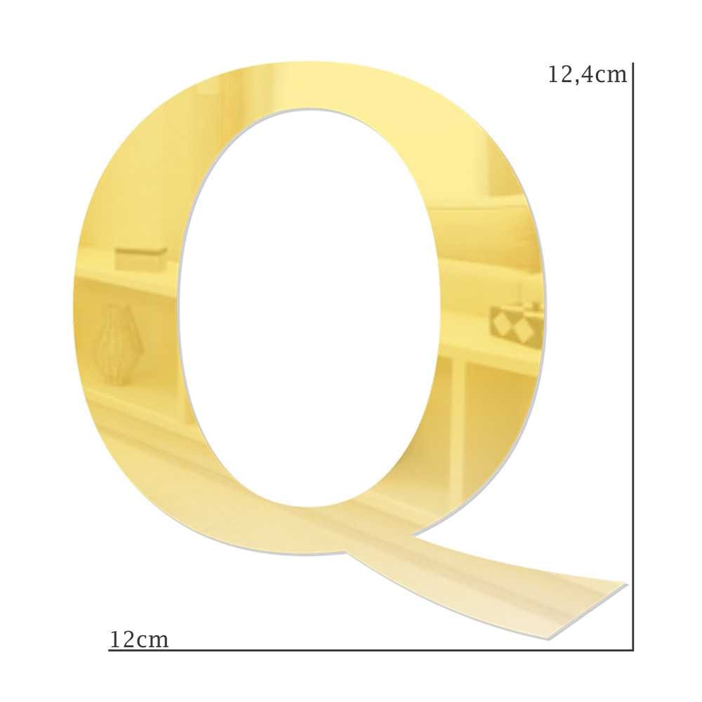 Letra em Acrílico Espelhado - Q Letra em Acrílico Espelhado - Q
