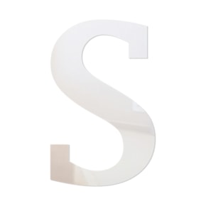 Letra em Acrílico Espelhado - S
