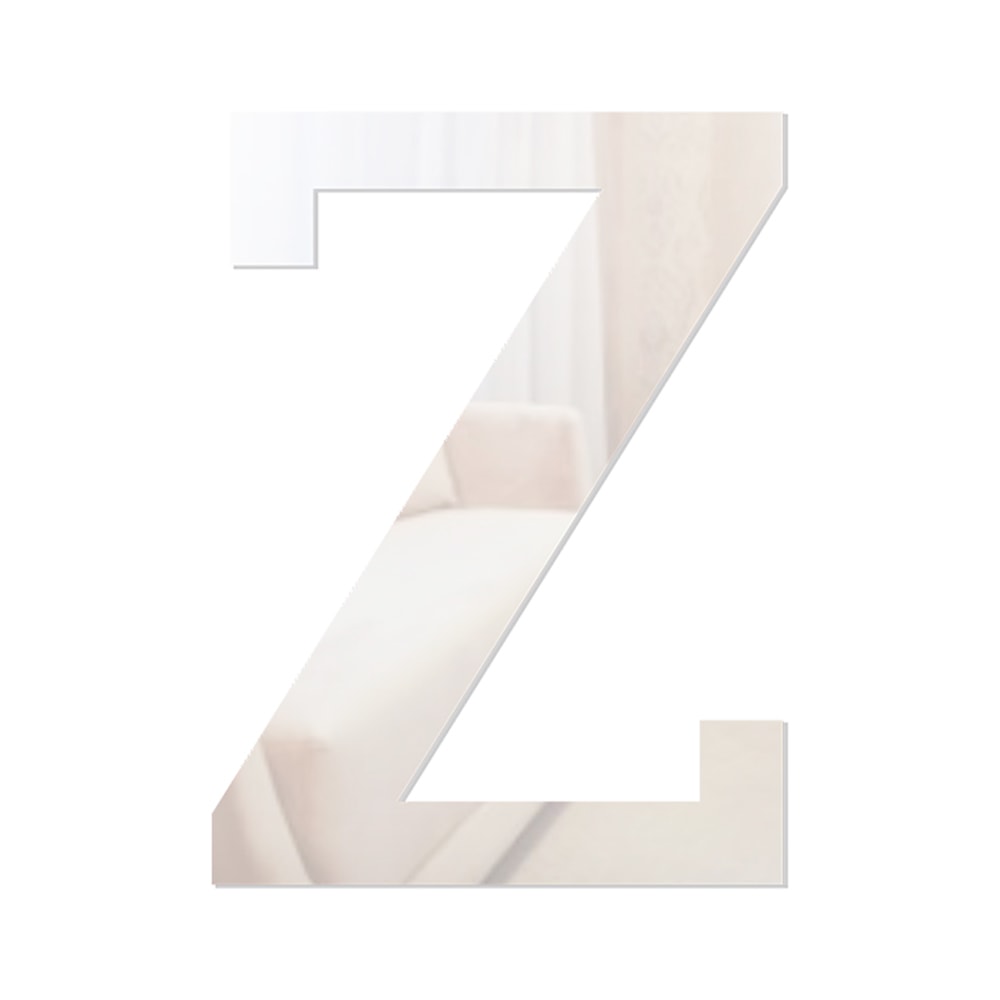 Letra em Acrílico Espelhado - Z Letra em Acrílico Espelhado - Z