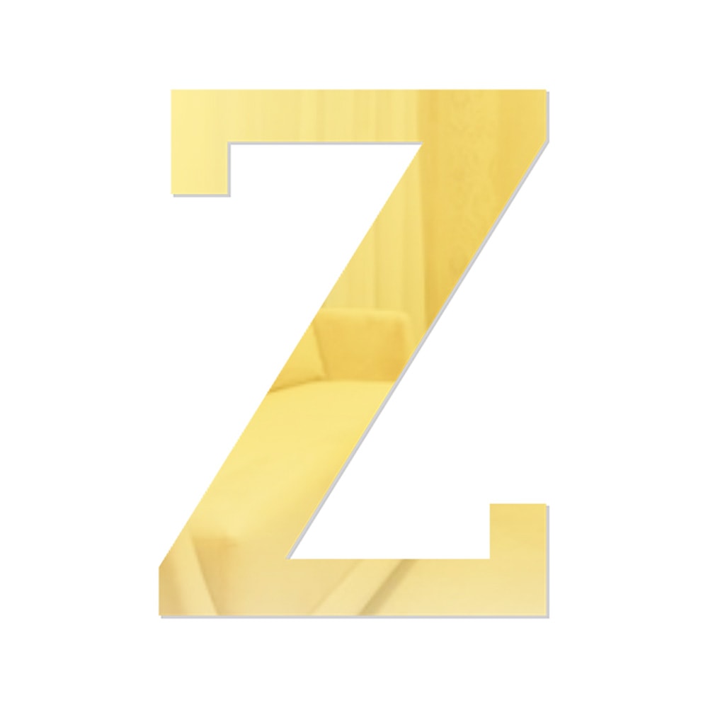 Letra em Acrílico Espelhado - Z Letra em Acrílico Espelhado - Z