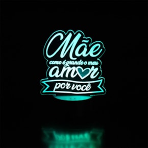 Luminária de Led - Amor de Mãe