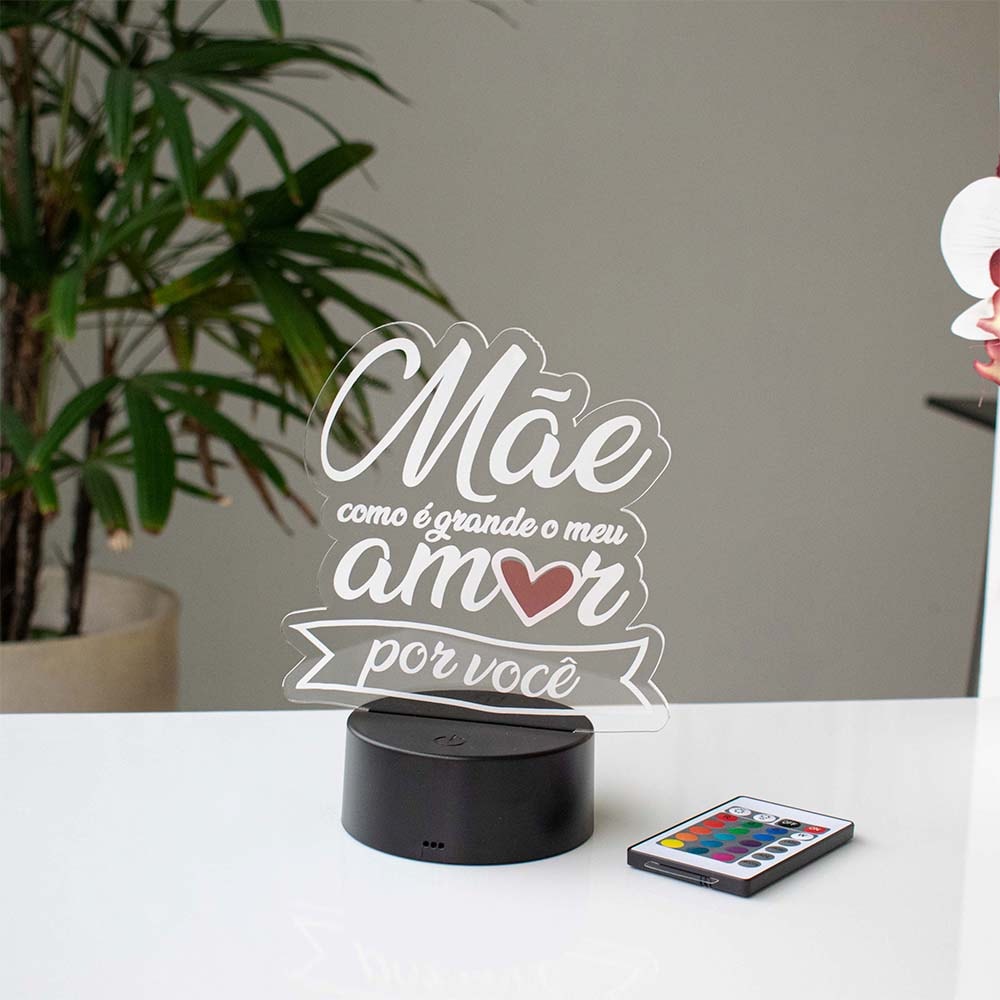Luminária de Led - Amor de Mãe Luminária de Led - Amor de Mãe