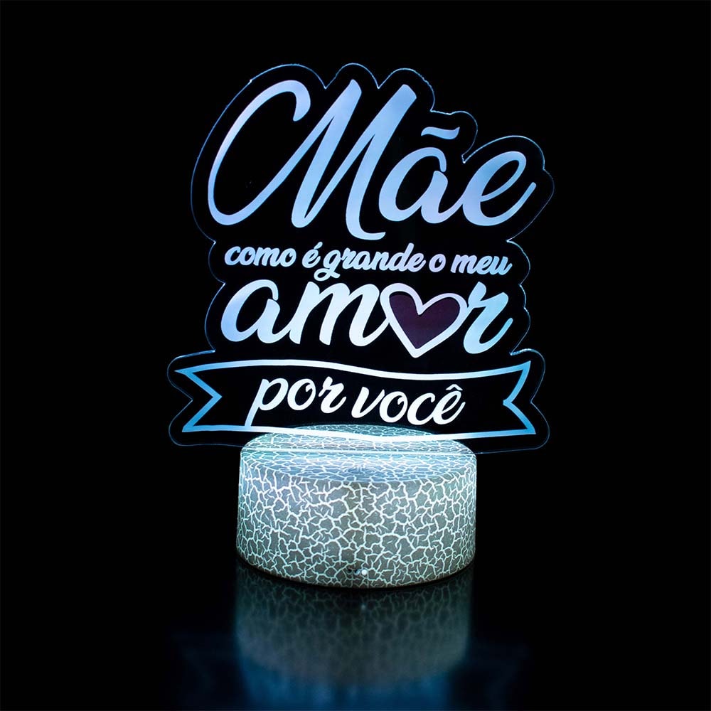 Luminária de Led - Amor pela sua Mãe Luminária de Led - Amor pela sua Mãe