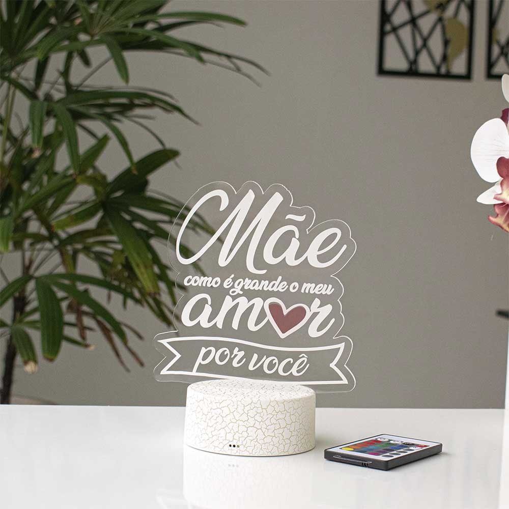Luminária de Led - Amor pela sua Mãe Luminária de Led - Amor pela sua Mãe