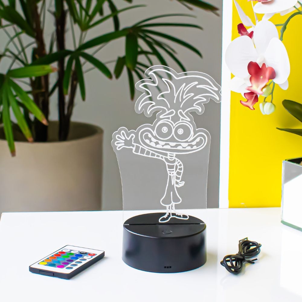 Luminária de Led - Ansiedade Divertidamente Luminária de Led - Ansiedade Divertidamente