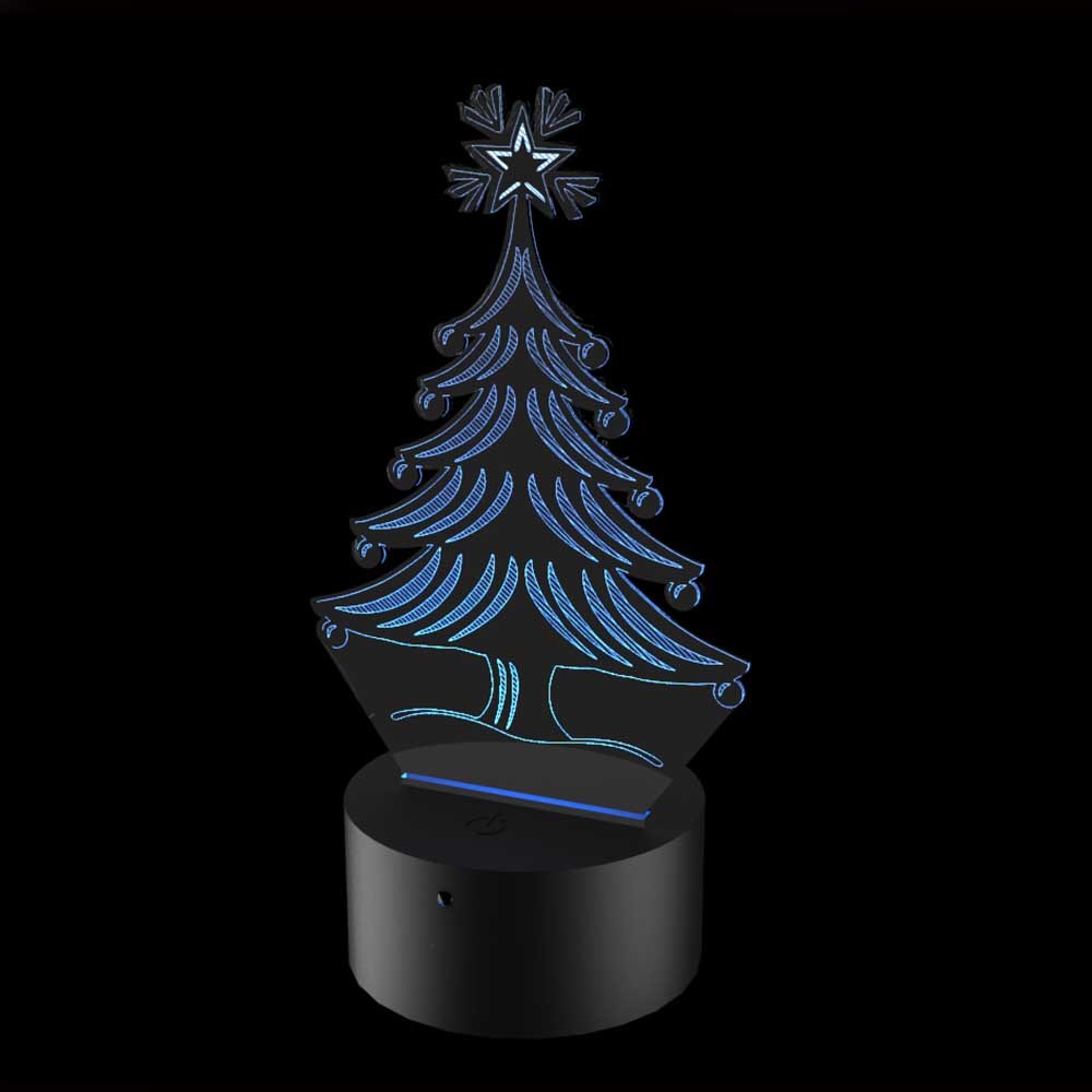 Luminária de Led com controle remoto Árvore de Natal – Acrílico Store