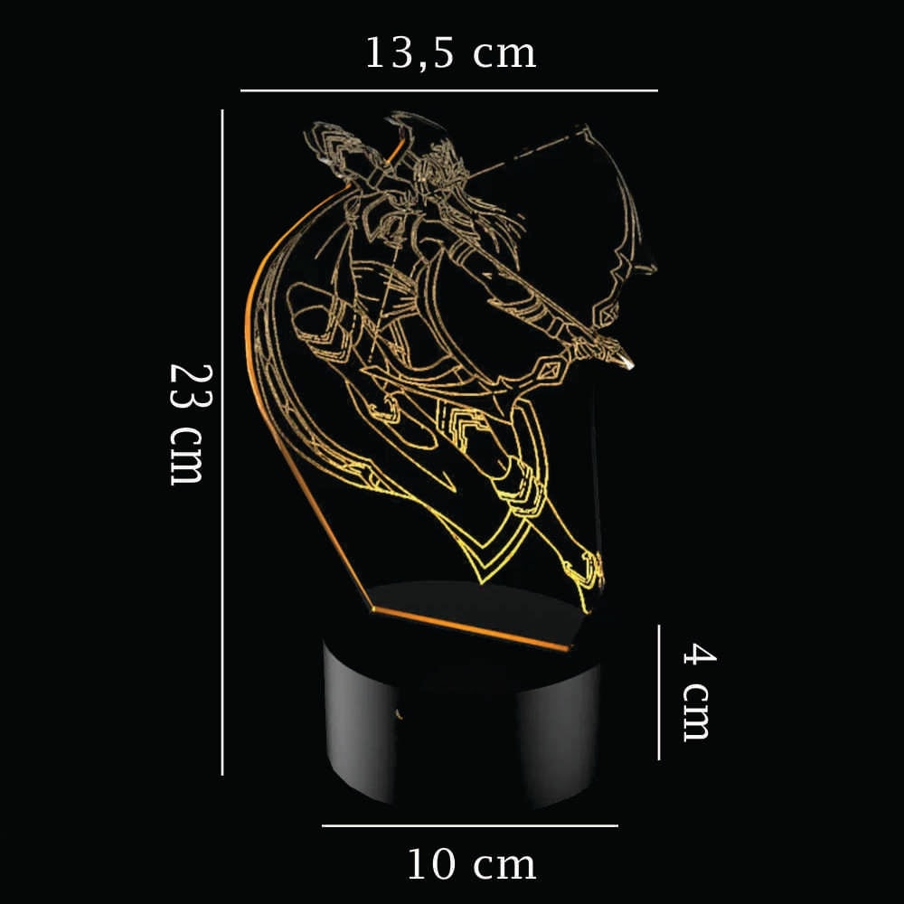 Luminária de Led - Ashe League Of Legends Luminária de Led - Ashe League Of Legends