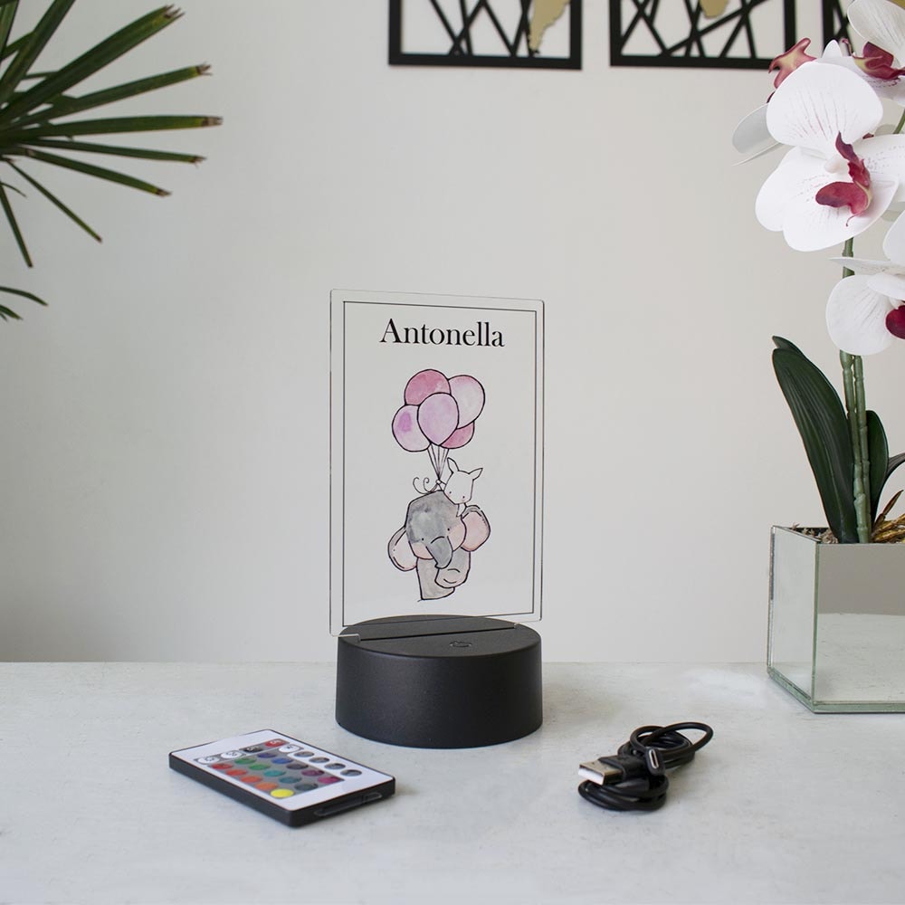 Luminária de Led - Bebê Elefante Luminária de Led - Bebê Elefante