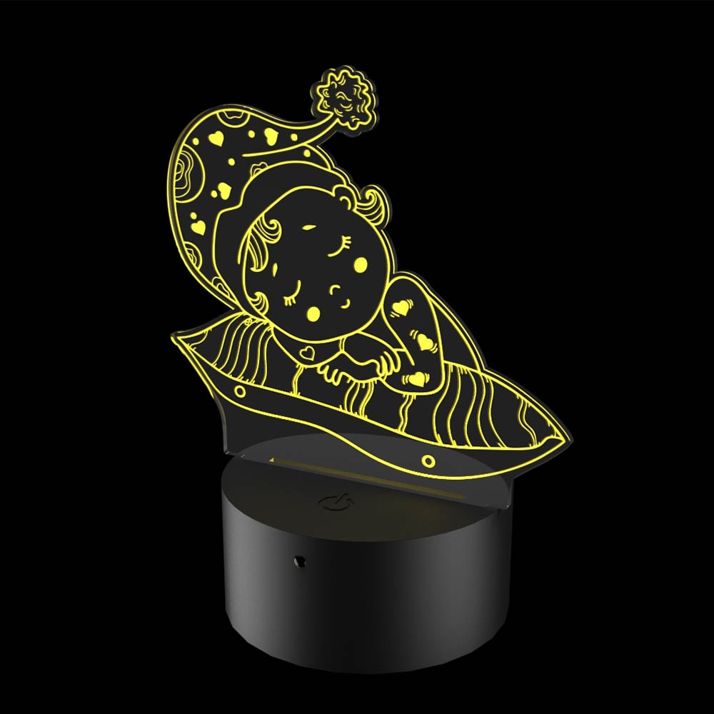 Luminária de Led - Bebê Menina Luminária de Led - Bebê Menina