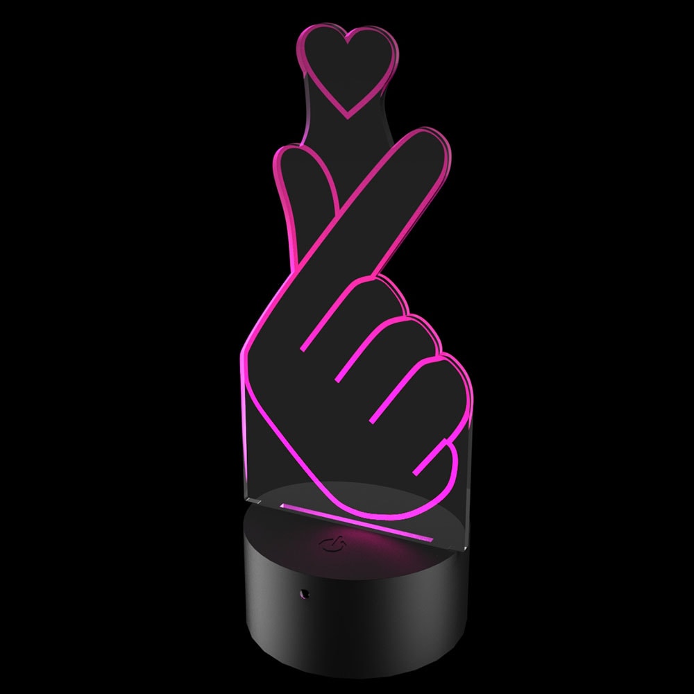 Luminária de Led - BTS Coraçãozinho Coreano Luminária de Led - BTS Coraçãozinho Coreano