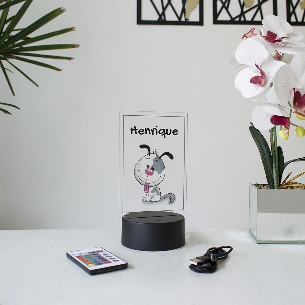 Luminária de Led - Cachorro Floquinho Luminária de Led - Cachorro Floquinho