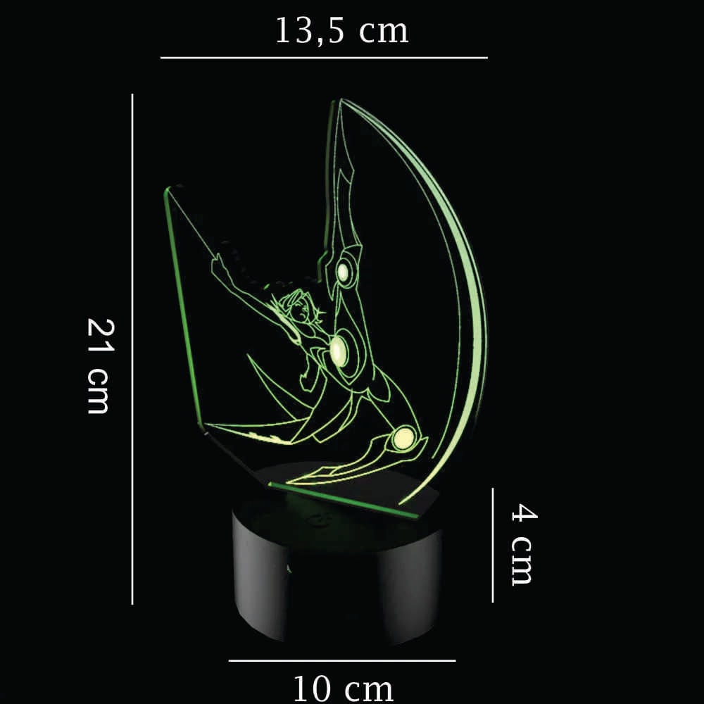 Luminária de Led - Camille Ataque League Of Legends Luminária de Led - Camille Ataque League Of Legends