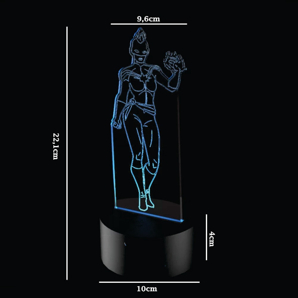 Luminária de Led - Capitã Marvel Luminária de Led - Capitã Marvel