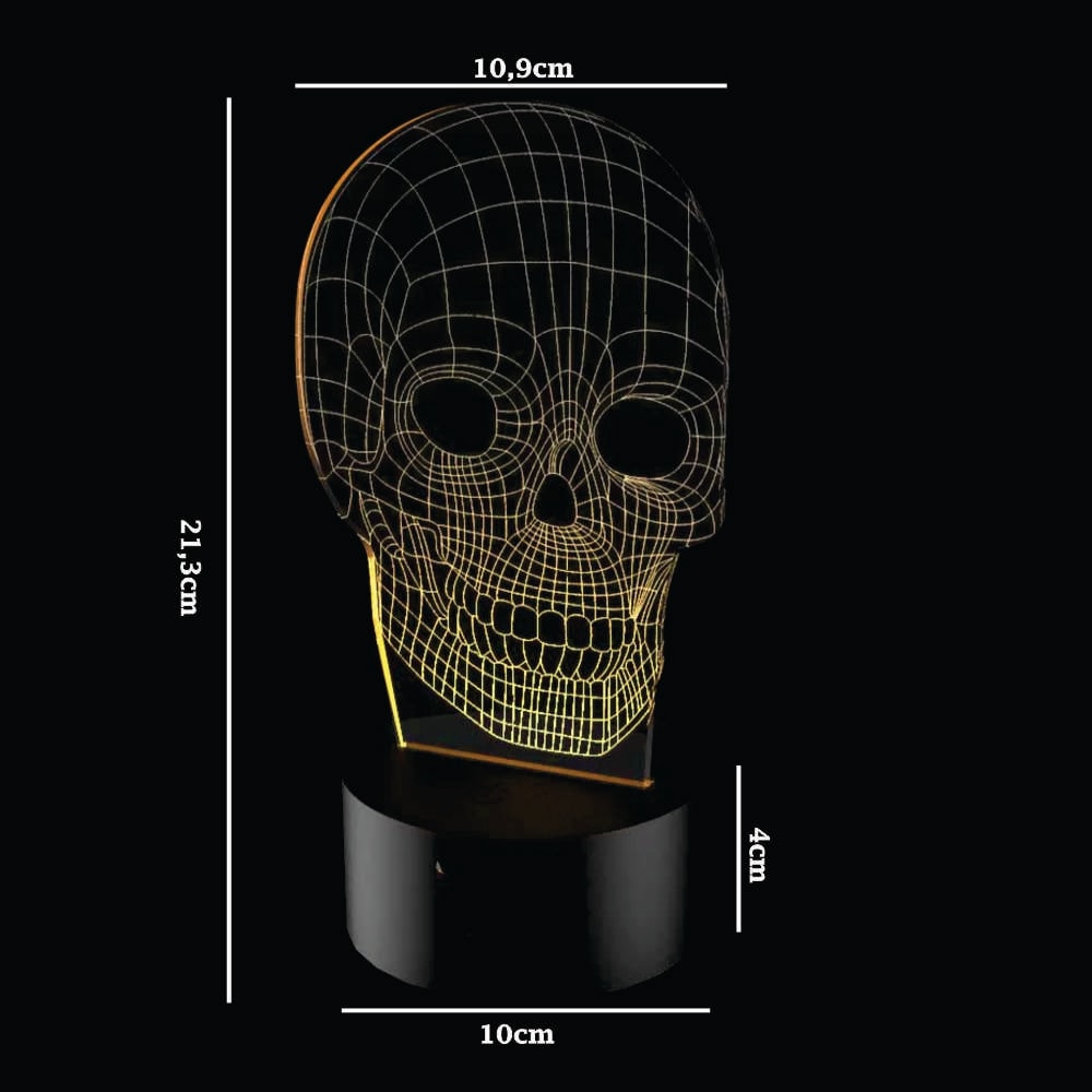 Luminária de Led - Caveira Luminária de Led - Caveira