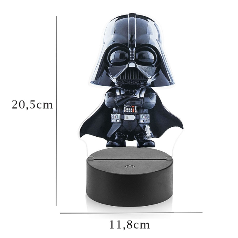 Luminária de Led com Impressão Digital - Darth Vader Luminária de Led com Impressão Digital - Darth Vader