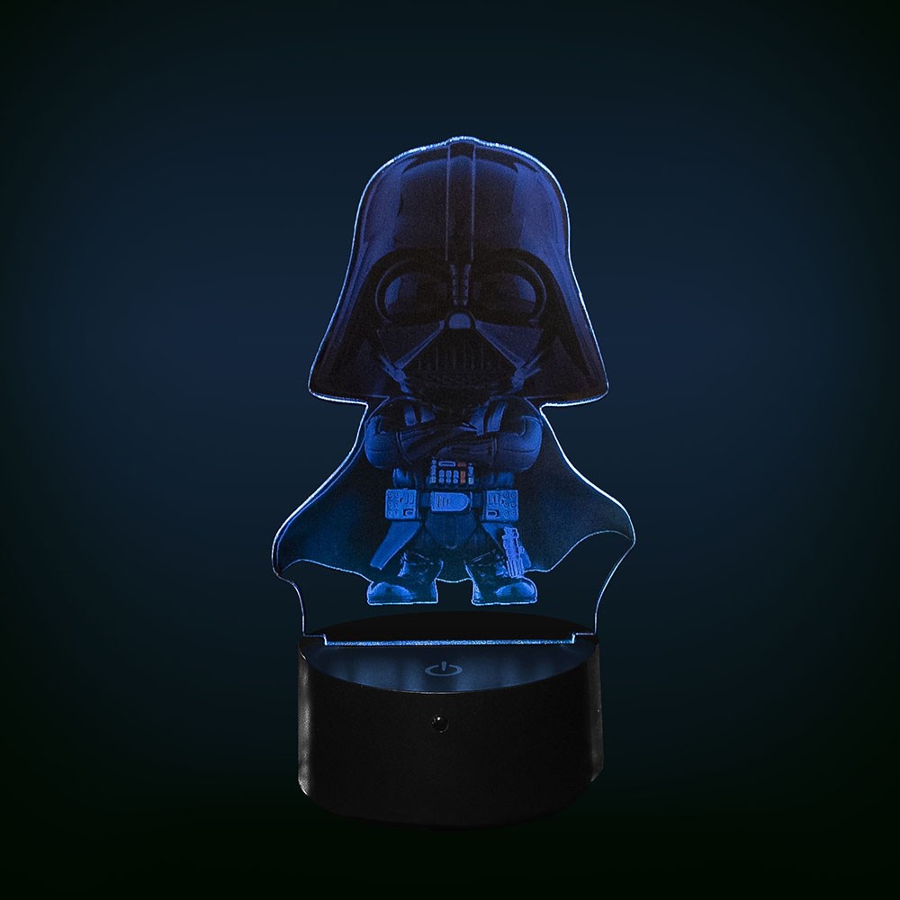 Luminária de Led com Impressão Digital - Darth Vader