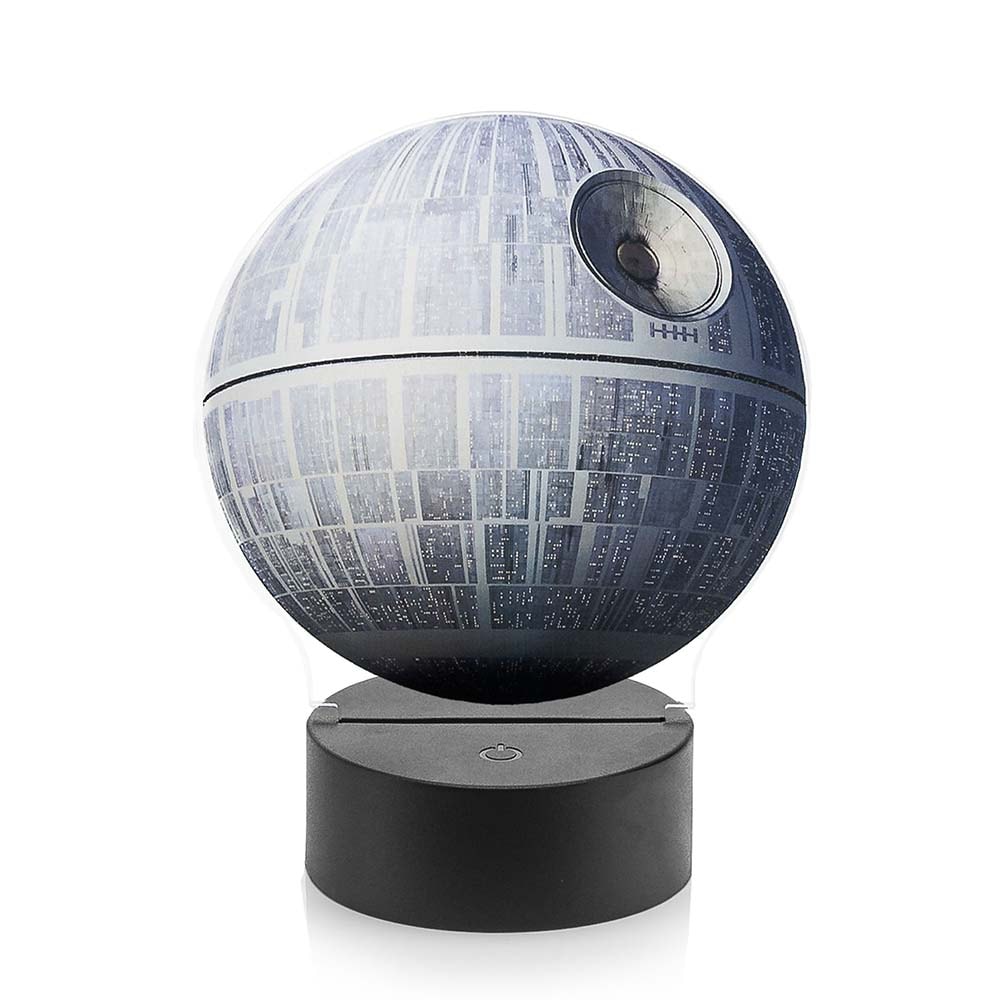 Luminária de Led com Impressão Digital - Estrela da Morte Luminária de Led com Impressão Digital - Estrela da Morte