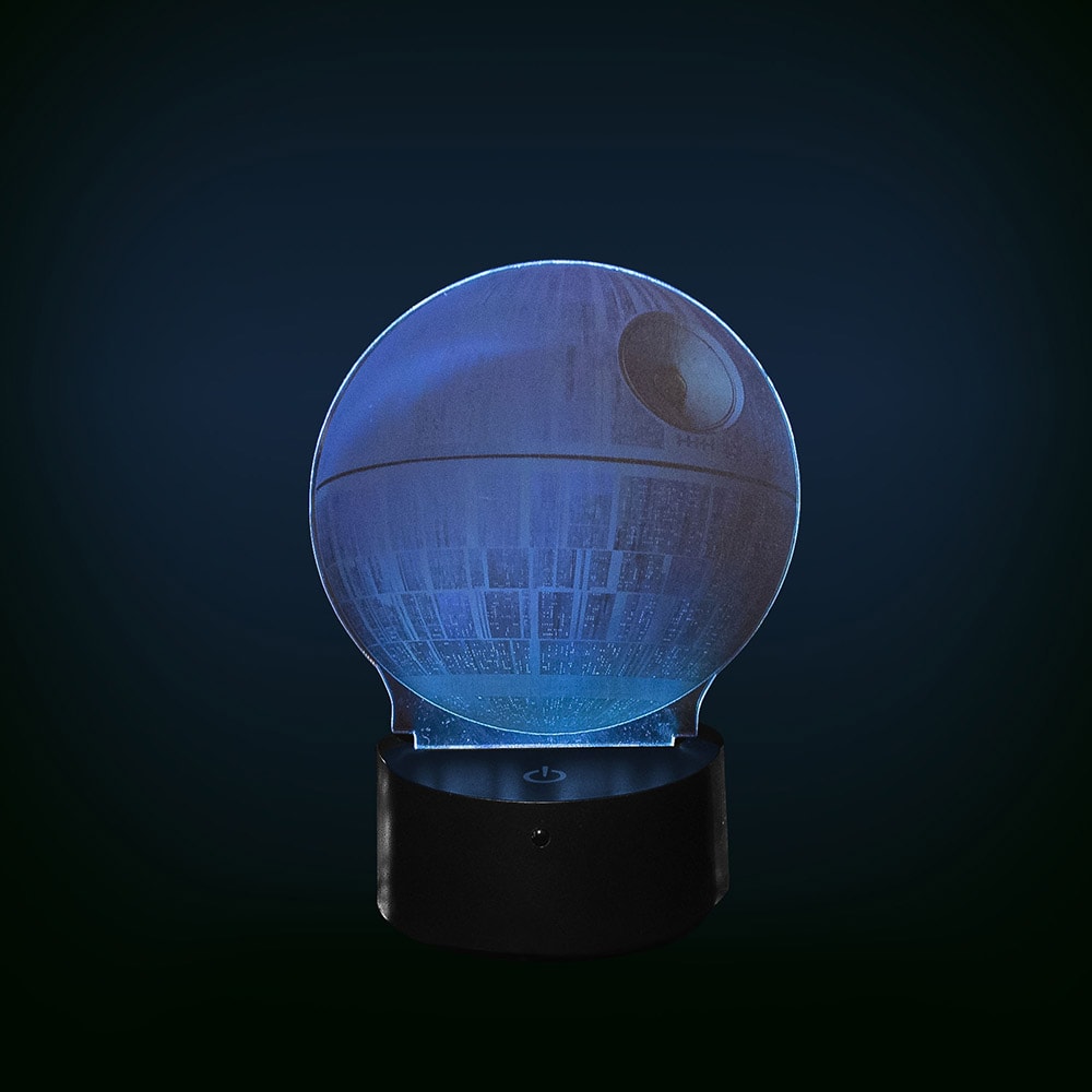 Luminária de Led com Impressão Digital - Estrela da Morte Luminária de Led com Impressão Digital - Estrela da Morte