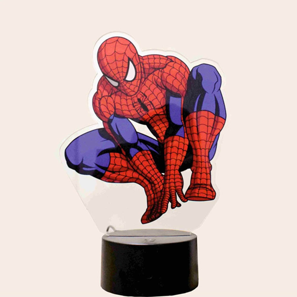 Luminária de Led com Impressão Digital - Homem Aranha