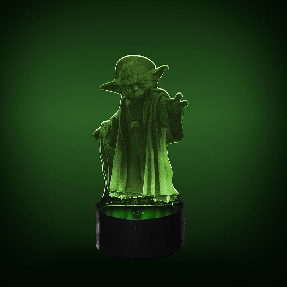 Luminária de Led com Impressão Digital - Mestre Yoda